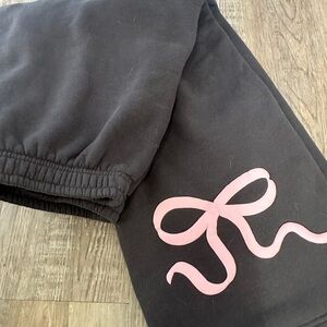 Edikted wide leg bow sweats